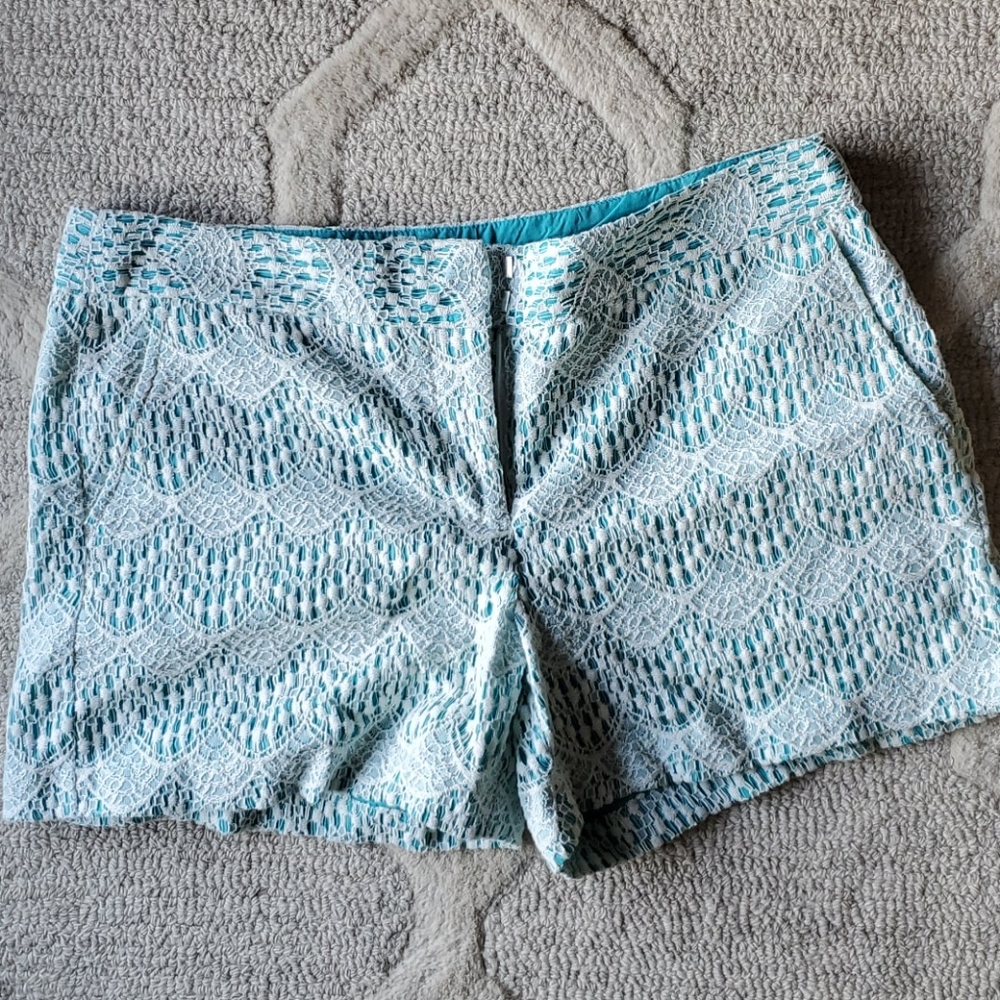 Loft lace detail shorts